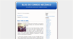 Desktop Screenshot of blog.correiomecanico.com.br