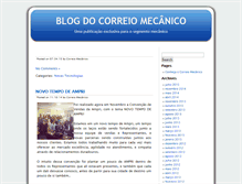 Tablet Screenshot of blog.correiomecanico.com.br